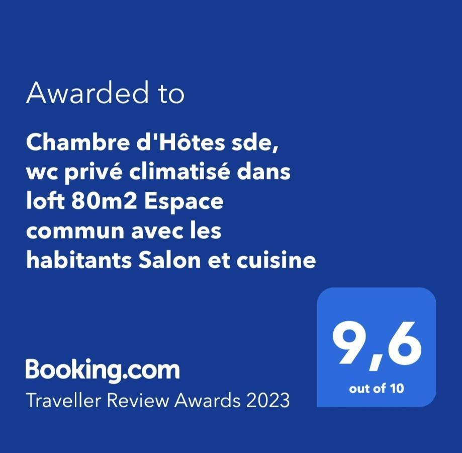 Chambre D'Hotes Sde, Wc Prive Climatise Dans Loft 80M2 Espace Commun Avec Les Habitants Salon Et Cuisine Apartment Toulon Bagian luar foto